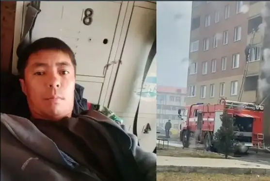 Екібастұзда такси жүргізушісі екі баланы өрттен қорғады