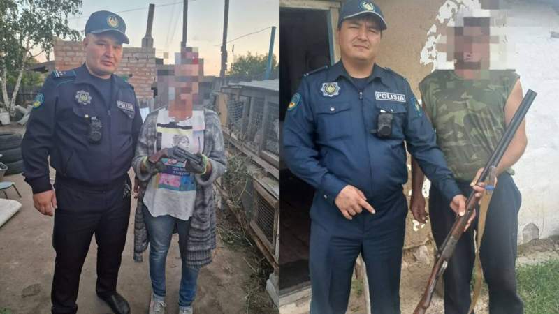 Павлодар облысының тұрғындарынан тіркелмеген қару тәркіленді