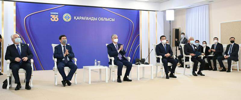 Президент Қарағандыдағы полиметалл кен байыту фабрикасын іске қосты 