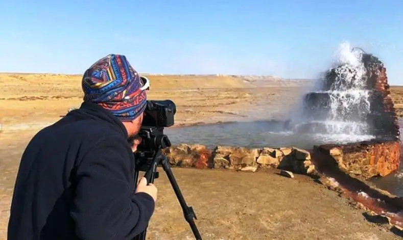 Аралда фильм түсіріліп жатыр