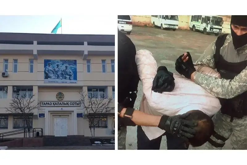 Тараз тұрғыны қалалық сот ғимаратын жармақшы болған