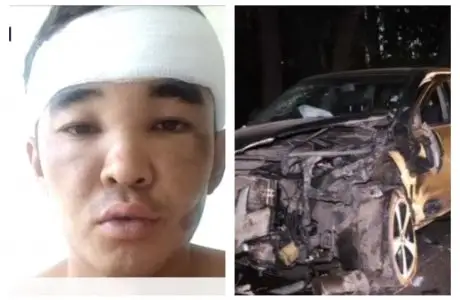 Көзім ілініп кетті: Жол апатына түскен жүргізуші вакцинаны кінәлады