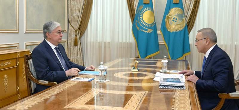 Президент Жетісу облысының әкімі Бейбіт Исабаевты қабылдады
