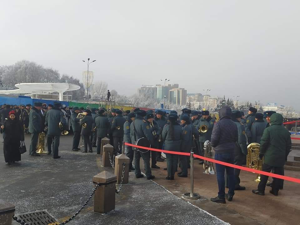 Алматыда митинг өтіп жатыр 