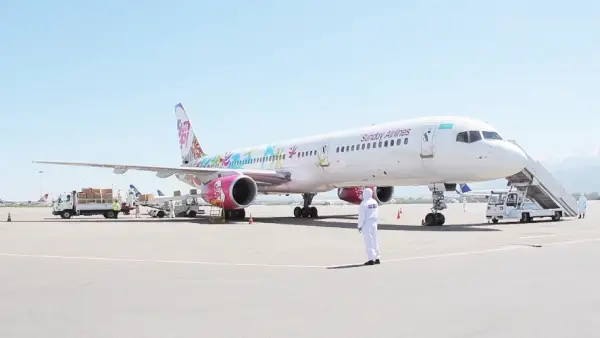 Алматыға арнайы ұшақпен 12 тонна гуманитарлық жүк жеткізілді 