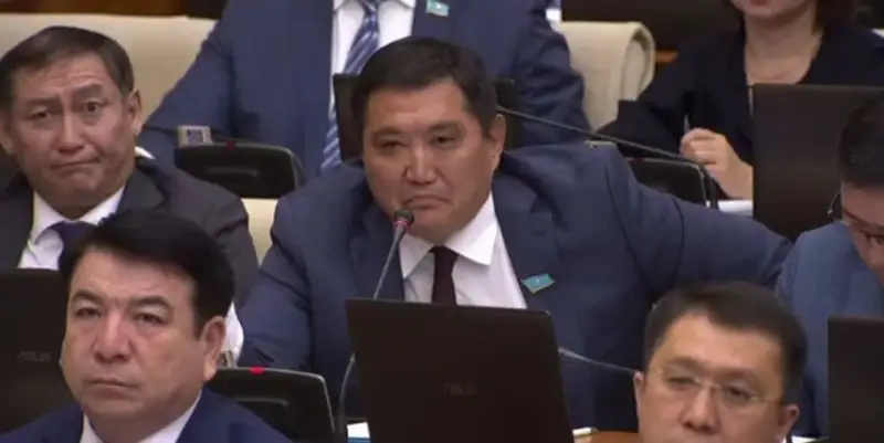 «Қатты кетпеңіз»: Ерлан Қошанов төменгі палата депутаты Бақытжан Базарбекке әдепсіз әрекеті үшін ескерту жасады