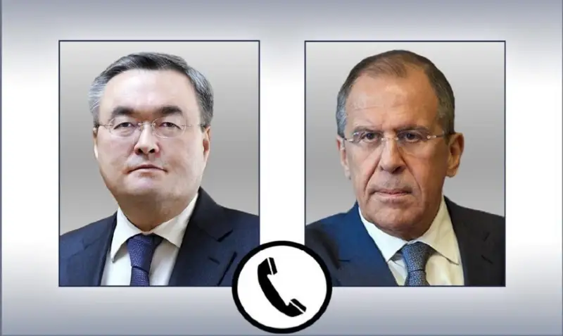 Қазақстан мен Ресей сыртқы істер министрлері телефон арқылы сөйлесті