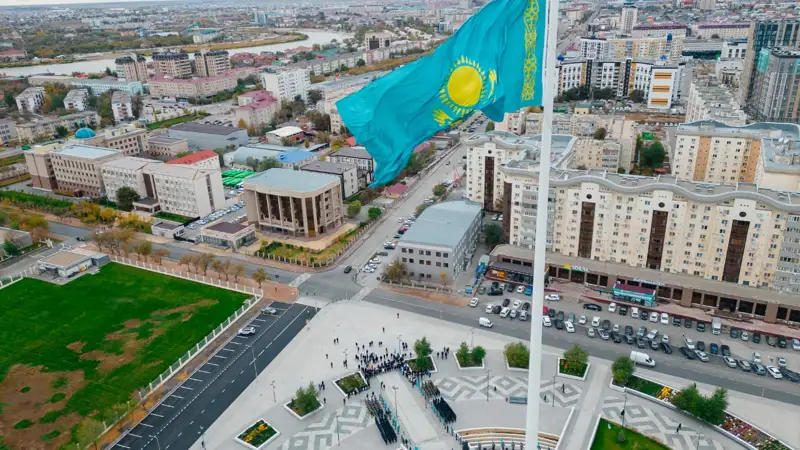 Атырауда мемлекеттік туды көтеру рәсімі өтті