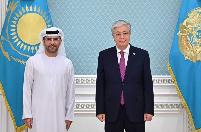 Мемлекет басшысы Abu Dhabi Ports Group компаниясының басқарушы директоры Мұхаммед Жуму әл-Шамисиді қабылдады