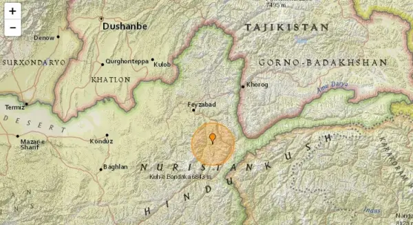 Тәжік-ауған шекарасында жер сілкінді  