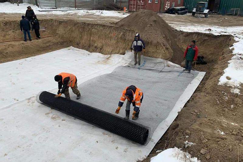 Шамалғанда көпір құрылысы басталды