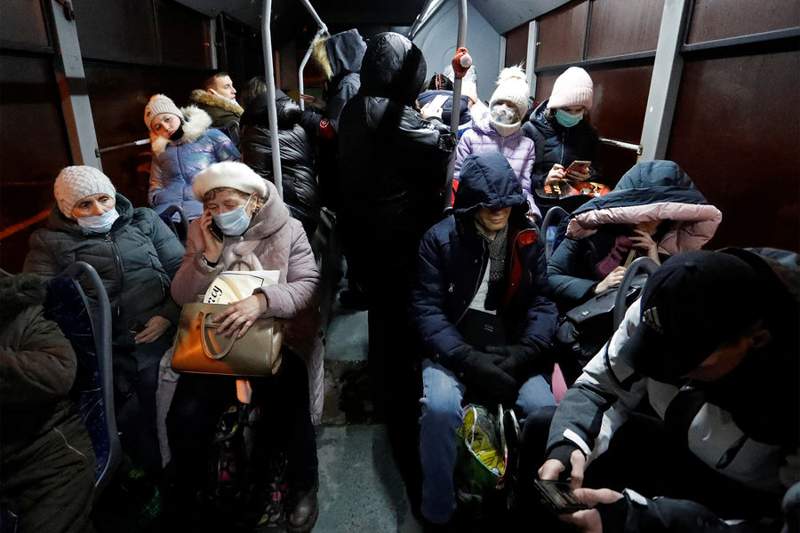 Украинадан бір күнде 3300 адам эвакуацияланды