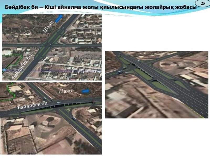 БӘЙДІБЕК БИ КӨШЕСІ – КІШІ АЙНАЛМА ЖОЛЫНЫҢ ҚИЫЛЫСЫНДА КӨЛІК АЙЫРЫҒЫН САЛУ ЖҰМЫС ЖОБАСЫ БОЙЫНША ҚОҒАМДЫҚ ТЫҢДАЛЫМ ӨТКІЗІЛЕДІ