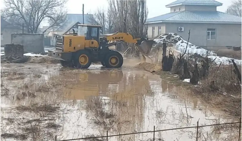 Жамбыл облысында бірнеше елді мекенді су басып қалды