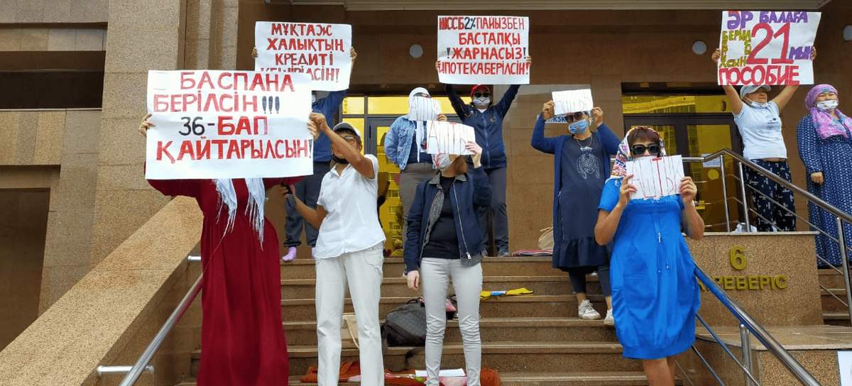 Пикетке шықсаң, короновирусқа әкетеді