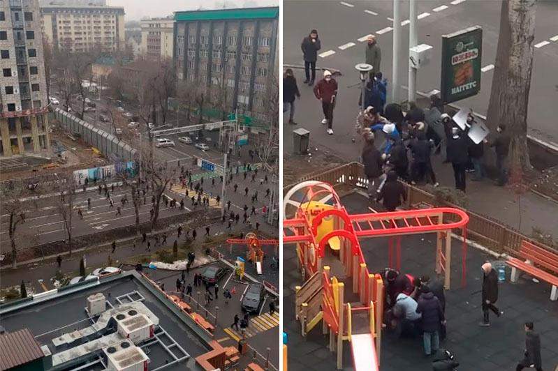 Әлеуметтік желіде полицейлерді ұрып жатқан видео жарияланды