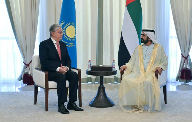 Президент Дубай әмірлігінің билеушісі шейх Мұхаммед бен Рашид Әл Мактуммен кездесті