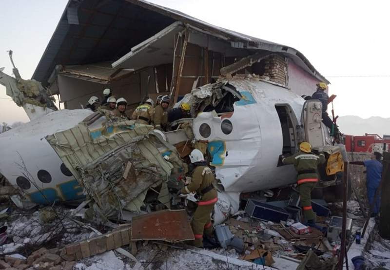 Алматы маңында апатқа ұшыраған Bek Air ұшағын тергеу жұмыстары аяқталды