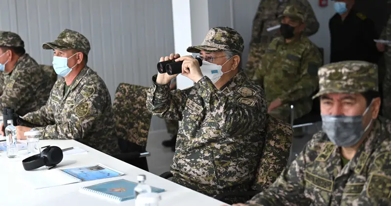 Қазақстан Президенті – Жоғарғы Бас қолбасшы «Отпантау-2021» әскери оқу-жаттығу жиынына барды