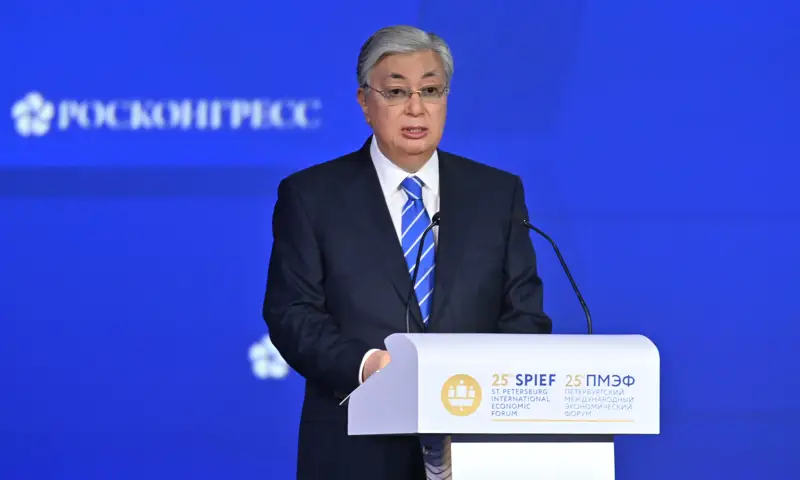 Президенттің Петербургта өткен форумда сөйлеген сөзінің толық мәтіні шықты