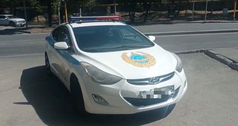Алматыда жалған полиция көлігі анықталды
