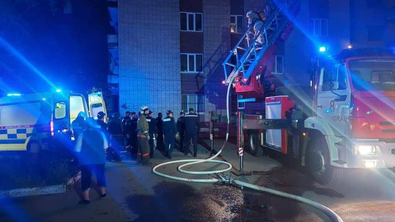 Батыс Қазақстанда өрттен 45 адам құтқарылды