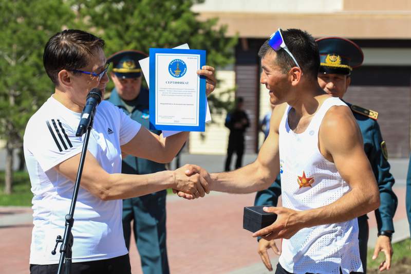 Ефрейтор Бауыржан Әбдіхайым бес күнде рекорд орнатты