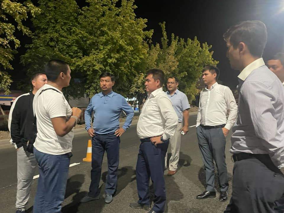 Шымкентте жаяу жүргіншілер жолағы жаңарды