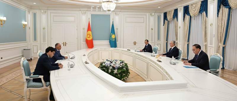 Тоқаев Қырғызстанның Жогорку Кенеш төрағасы Нурланбек Шакиевті қабылдады