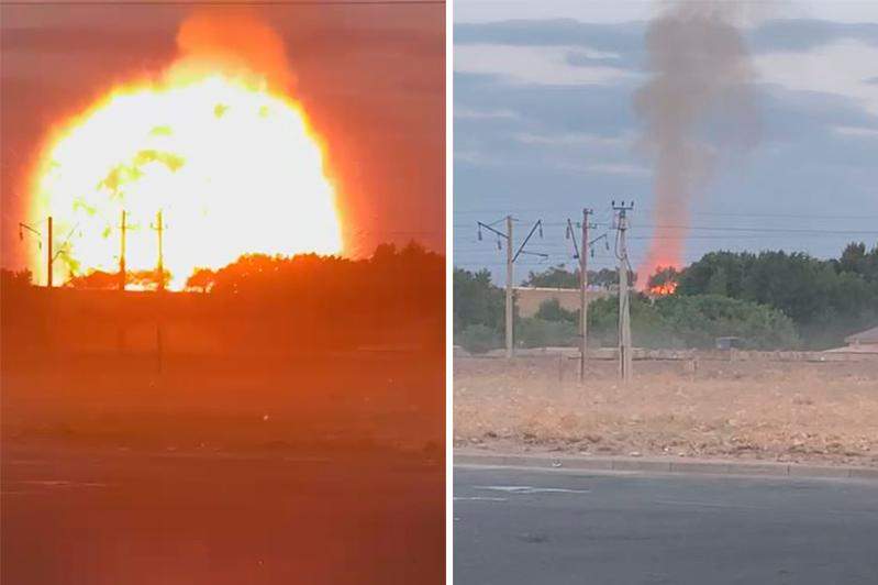 Жамбылдағы жарылыс: Өрттің бір бөлігі сөндірілді