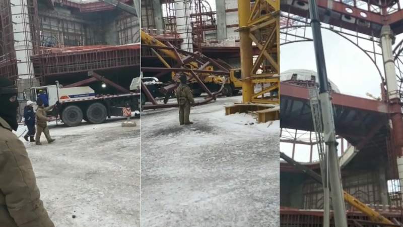 Нұр-Сұлтанда салынып жатқан мешіттің конструкциясы құлады
