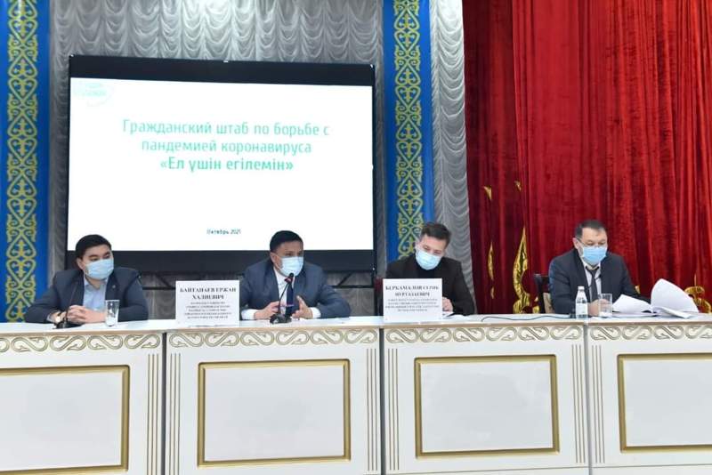 «Елім үшін егілемін» штабының өкілдері – Шымкентте