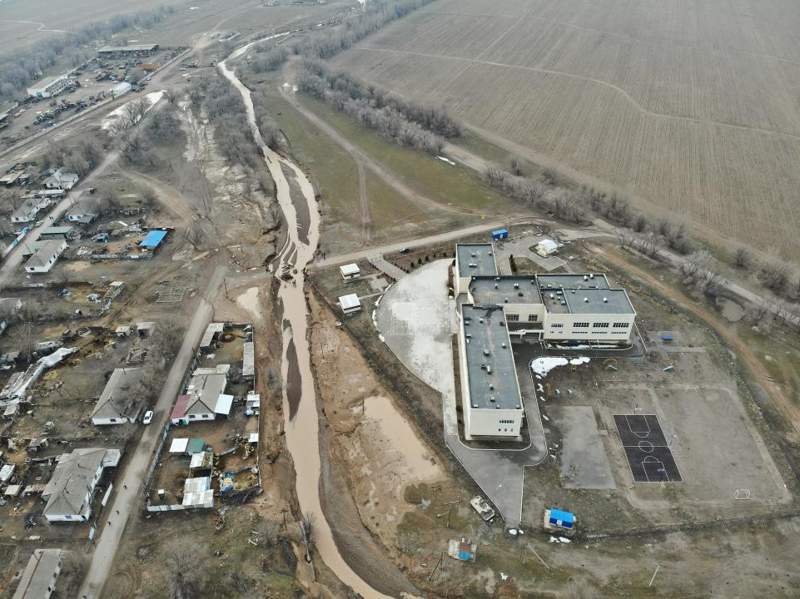 Алматы облысында Ақөзек ауылын су басты