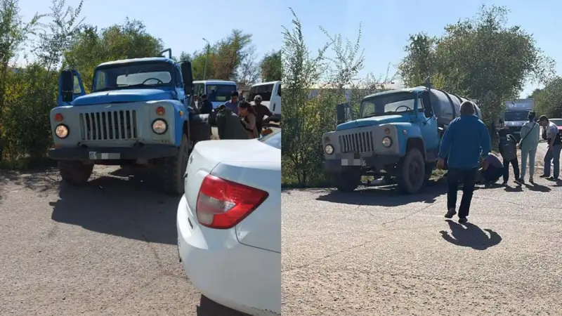 БҚО-да есірткіге масайған жүк көлігінің жүргізушісі үш баланы қағып кетті (видео)