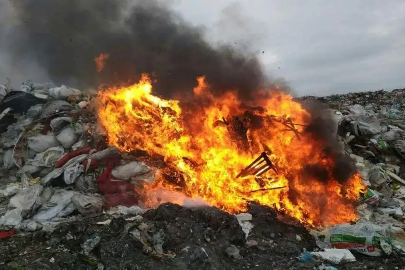 Қоқыс полигоны өртенді