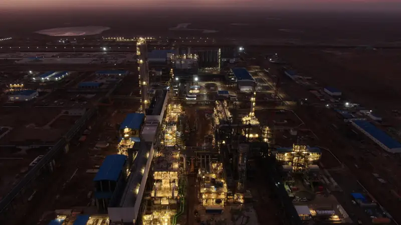 Атырау облысындағы газ-химия кешенінде газ турбинасы іске қосылды