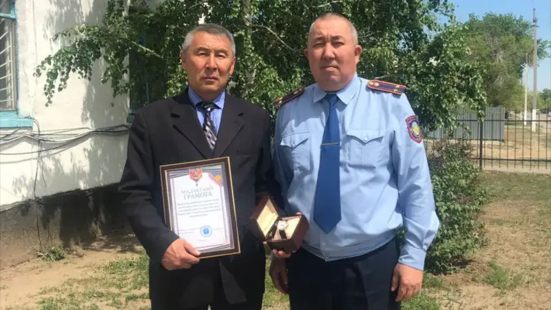Ауыл әкімі адам өлтірген күдіктіні ұстап алды  