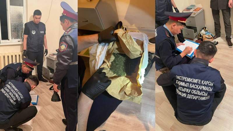Атырау облысында деструктивті діни ағым өкілінен марихуана тәркіленді  
