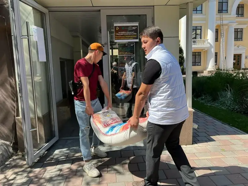 Алматылықтар Қостанай облысында өрттен зардап шеккендерге көмек жинап жатыр