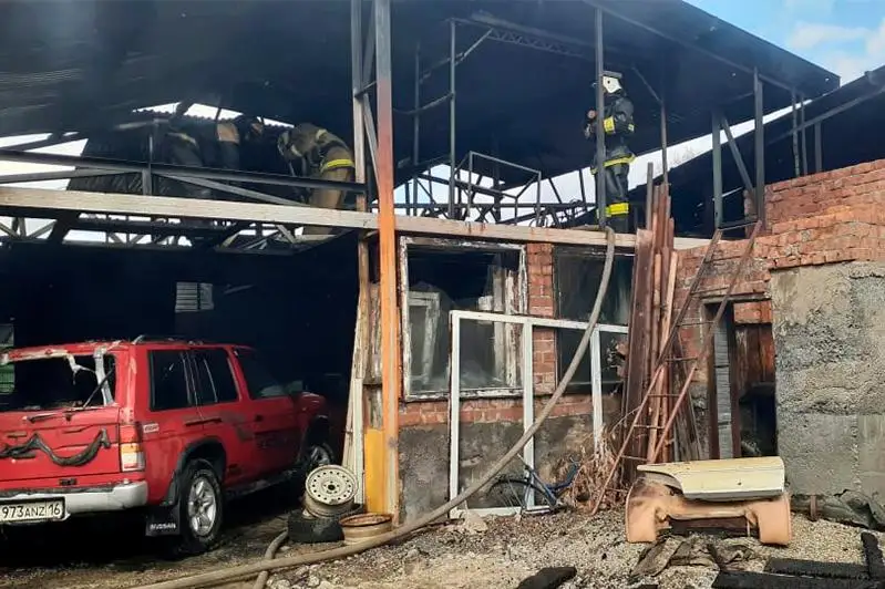 Техникалық қызмет көрсету орталығы өртке оранды