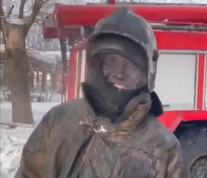 Риддер қаласындағы өрт сөндірушілердің өрттен кейінгі видеосы тарады