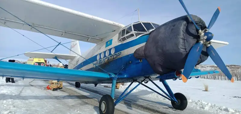 Ан-2 әуе кемесі мәжбүрлі түрде қонды