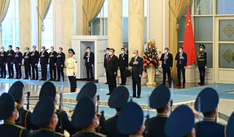 Ақордада ҚХР Төрағасы Си Цзиньпинді салтанатты түрде қарсы алу рәсімі өтті