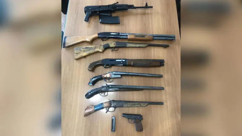 Павлодар тұрғынынан әскери арсенал тәркіленді