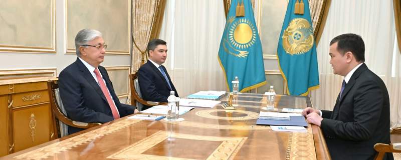Тоқаев Астана қаласының әкімі Жеңіс Қасымбекті қабылдады
