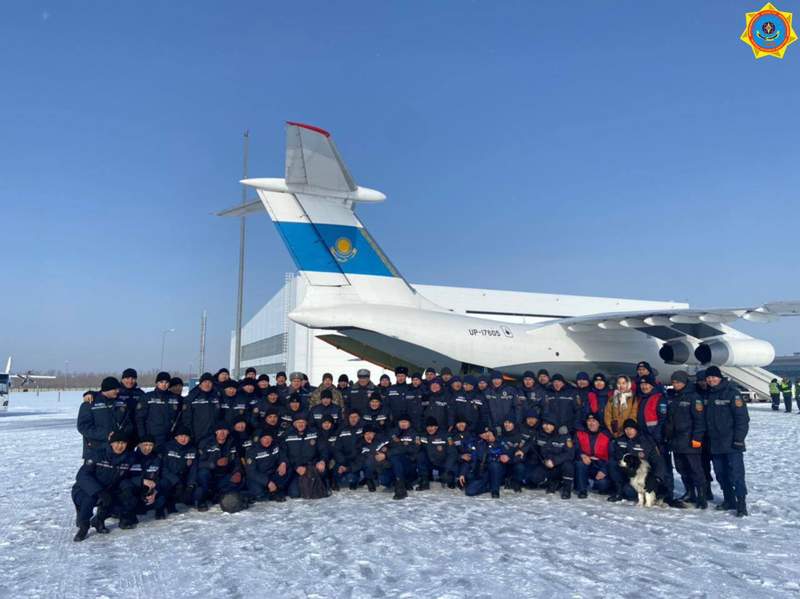 Қазақстандық құтқарушылардың екінші тобы Түркияға аттанды