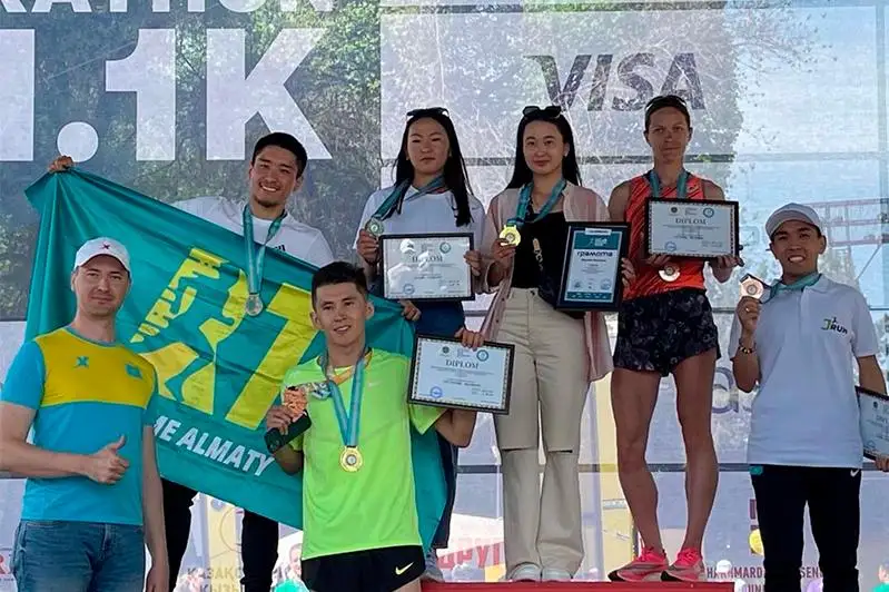 Алматыда жартылай марафон чемпиондары белгілі болды