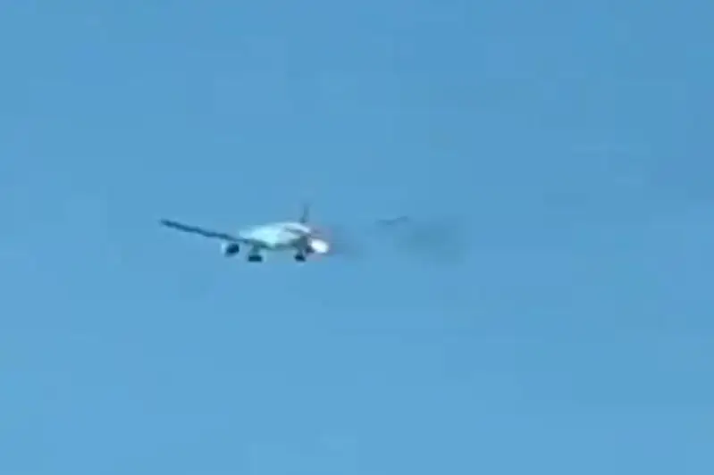 Лос-Анджелесте ұшақ өртенді