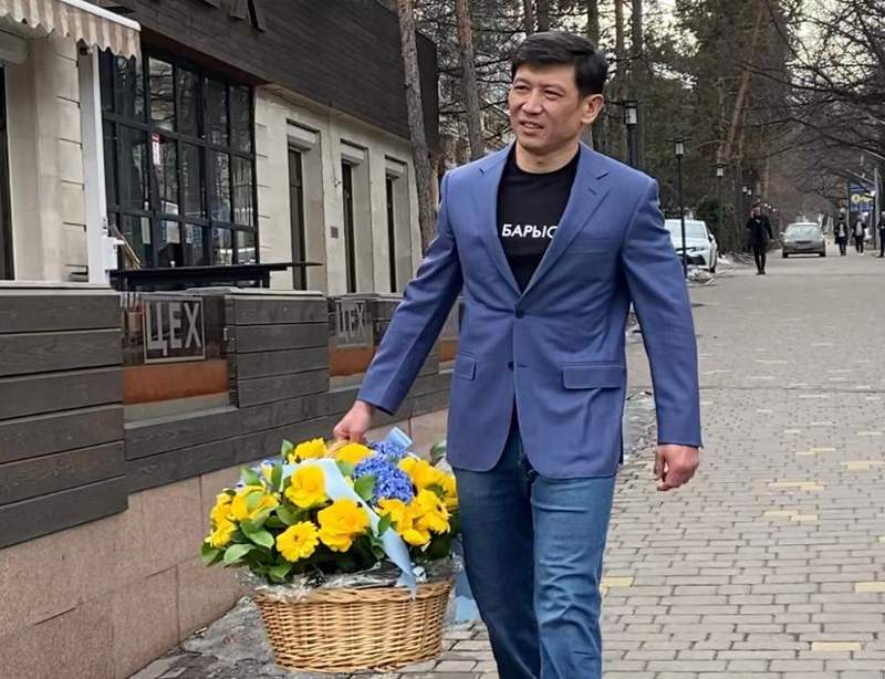 Айбек Барысов Украинадағы жағдайға арналған акцияға қатысты 