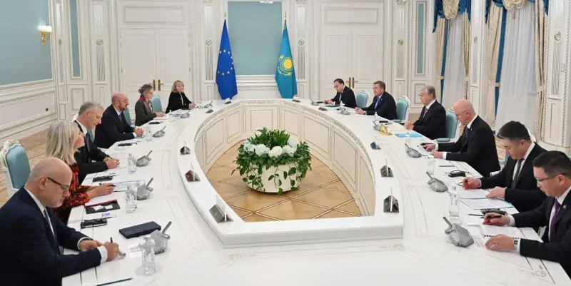 Тоқаев Еуропалық Кеңестің Президенті Шарль Мишельмен келіссөз жүргізді